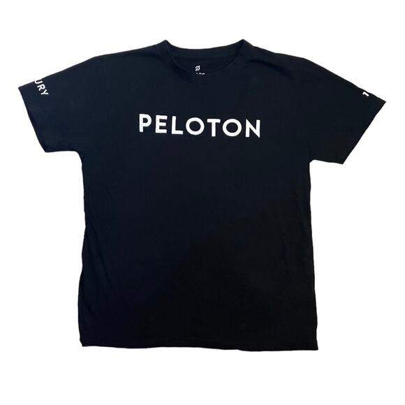 Peloton Reach 100 Century Ride Black Unisex Classic Tshirt Small - Picture 1 of 3